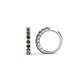 1 - Raya Round Smoky Quartz Hoop Earrings 