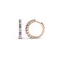 1 - Raya Round Tanzanite and Diamond Hoop Earrings 