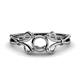 1 - Trissie Semi Mount Floral Engagement Ring 