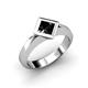 1 - Emilia Semi Mount East West Engagement Ring 
