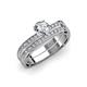 3 - Inez Diamond Euro Shank Bridal Set Ring 