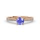 2 - Sian Tanzanite and Diamond Bridal Set Ring 