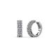 1 - Candice 1.70 mm Petite Diamond Double Row Hoop Earrings 