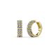 1 - Candice 1.70 mm Petite Diamond Double Row Hoop Earrings 