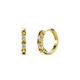 1 - Aricia Petite Citrine and Diamond Hoop Earrings 