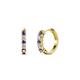 1 - Aricia Petite Iolite and Diamond Hoop Earrings 