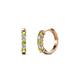 1 - Aricia Petite Peridot and Diamond Hoop Earrings 