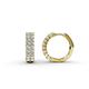 1 - Candice 2.10 mm Diamond Double Row Hoop Earrings 