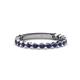 1 - Ashlyn 1.80 mm Blue Sapphire 3/4 Eternity Band 