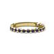 1 - Ashlyn 1.80 mm Blue Sapphire 3/4 Eternity Band 