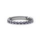 1 - Ashlyn 1.80 mm Iolite 3/4 Eternity Band 