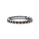 1 - Ashlyn 1.80 mm Smoky Quartz 3/4 Eternity Band 