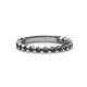 1 - Ashlyn 1.80 mm Black Diamond 3/4 Eternity Band 