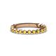 1 - Ashlyn 1.80 mm Yellow Sapphire 3/4 Eternity Band 