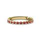 1 - Ashlyn 1.80 mm Ruby 3/4 Eternity Band 