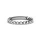 1 - Ashlyn 1.80 mm White Sapphire 3/4 Eternity Band 