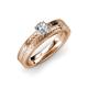 3 - Keona Diamond Solitaire Bridal Set Ring 