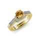 3 - Nessa Citrine and Diamond Bridal Set Ring 