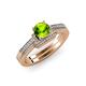 3 - Nessa Peridot and Diamond Bridal Set Ring 