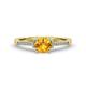 1 - Nessa Citrine and Diamond Bridal Set Ring 