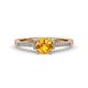 1 - Nessa Citrine and Diamond Bridal Set Ring 