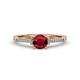 1 - Nessa Ruby and Diamond Bridal Set Ring 