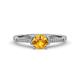 1 - Nessa Citrine and Diamond Bridal Set Ring 