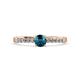 3 - Juan Blue and White Diamond Engagement Ring 