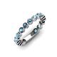 3 - Ashlyn 2.90 mm Blue Topaz Eternity Band 