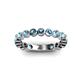 2 - Ashlyn 2.90 mm Blue Topaz Eternity Band 