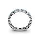 4 - Ashlyn 2.90 mm Blue Topaz Eternity Band 