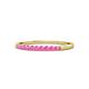 1 - Clara 2.00 mm Pink Sapphire 10 Stone Wedding Band 