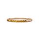 1 - Clara 2.00 mm Citrine 10 Stone Wedding Band 