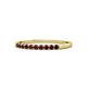 1 - Clara 2.00 mm Red Garnet 10 Stone Wedding Band 