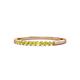 1 - Clara 2.00 mm Yellow Sapphire 10 Stone Wedding Band 