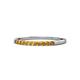1 - Clara 2.00 mm Citrine 10 Stone Wedding Band 