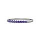 1 - Clara 2.00 mm Iolite 10 Stone Wedding Band 