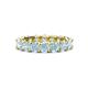 1 - Laida 3.80 mm Aquamarine Eternity Band 