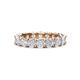 1 - Laida 3.80 mm White Sapphire Eternity Band 