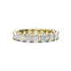 1 - Laida 3.80 mm White Sapphire Eternity Band 