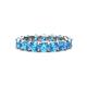 1 - Laida 3.80 mm Blue Topaz Eternity Band 