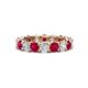 1 - Laida 3.80 mm Ruby and Diamond Eternity Band 