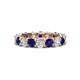 1 - Laida 3.80 mm Blue Sapphire and Diamond Eternity Band 