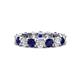 1 - Laida 3.80 mm Blue Sapphire and Diamond Eternity Band 