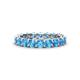1 - Laida 3.40 mm Blue Topaz Eternity Band 