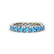 1 - Laida 3.40 mm Blue Topaz Eternity Band 
