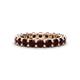 1 - Laida 3.40 mm Red Garnet Eternity Band 