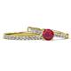 1 - Sezen Ruby and Diamond Bridal Set Ring 