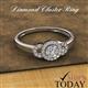 8 - Elora Prima Round Diamond Cluster Ring 