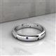 9 - Elara 0.21 ctw Blue Sapphire (1.70 mm) set in Burnish Setting 4.00 mm Width Eternity Band 